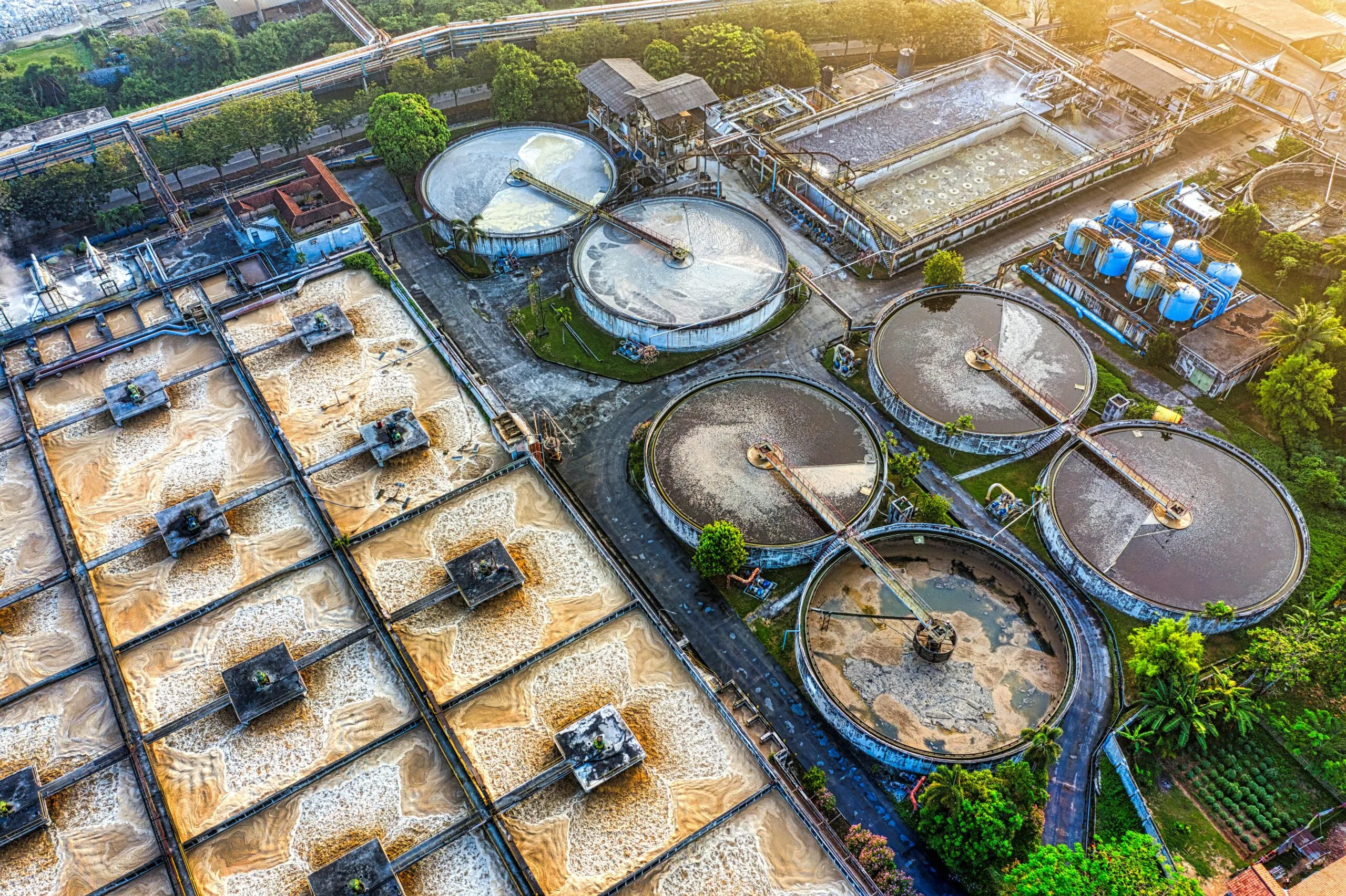 pexels-photo-5115946-5115946 High-angle view of a water treatment facility in Serang, Indonesia during daytime.